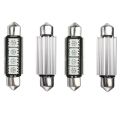 4X Red 4-SMD 5050 LED Map/Dome Interior Light Bulb 42MM Festoon 2.2W DV 12V. 