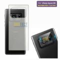 Pack of 2 Sharp Aquos R6 Back Matte Protector + Camera Lens Protector Soft Nano 9H Flexble Sheet & Vinyl Lamination wrap paper For R6 - Transparent. 