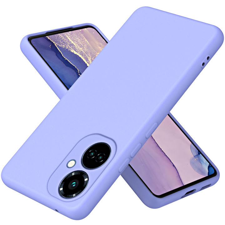 Liquid Silicone Phone Case For Tecno Camon 19 / Tecno Camon 19 Pro Cases Luxury Skin Feel Back Cover