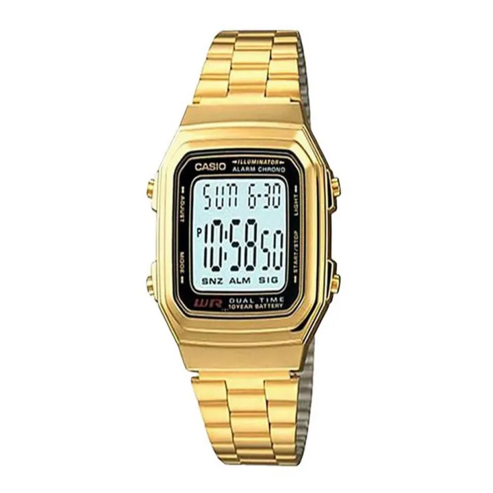 Casio%20Vintage%20Youth%20Black%20Dial%20With%20Golden%20Colour%20Bracelet%20Men's%20Watch-%20A178WGA-1ADF%20-%20Image%204