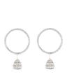 Pack of 2 - Silver Rodium Plated Jhumki Bangles For Women - jh716. 
