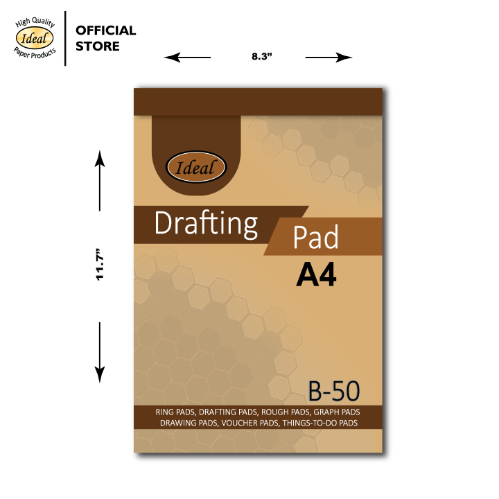 Drafting Pad B50 - Pack of 2 Pcs - Size A4 - LocaI Paper