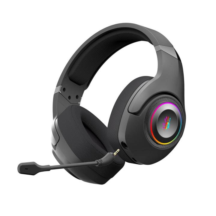 Bloody GR270 Gaming Wireless Headset - 2.4GHz Wireless + Bluetooth v5.2 - RGB Flow Backlit - 3.5mm Wired Audio - USB C + USB A Connectivity - Compatible with PC, Mobile, PS4, PS5, Switch