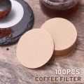 100Pcs/Bag Round Coffee Filter Paper Mocha Pot Ice Drop Pot Filter Paper Espresso Coffee Maker Dripper Coffee Filters Tools. 