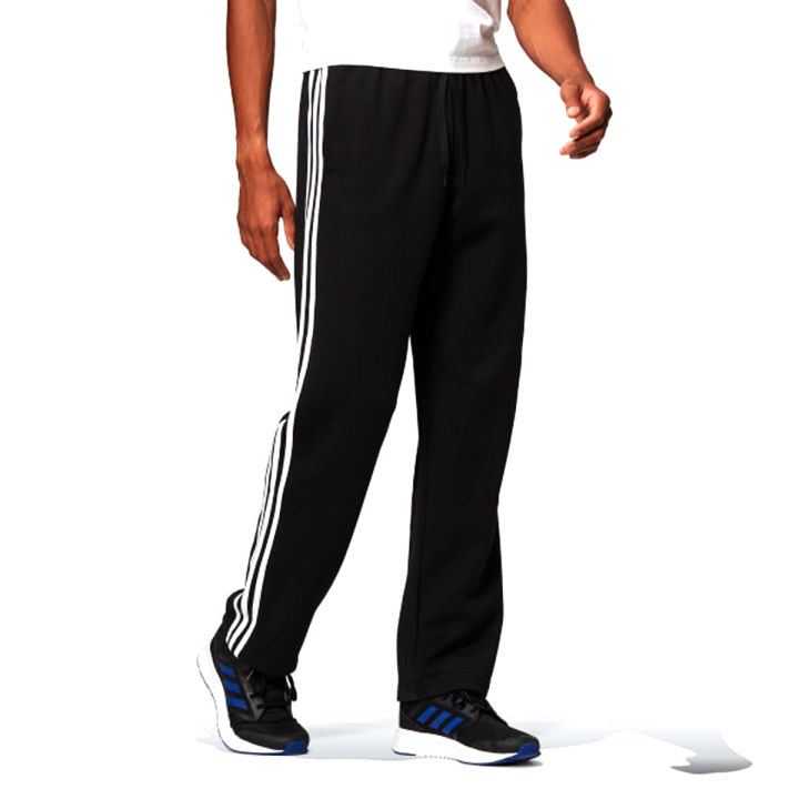 Regular Jogger Pants for Running and Casual Use Trousers for Men Black Pants with Side Strips and Pockets in Black XL 2XL 3XL and 4XL Sizes Pajama for Mens in Full Length and Half Length Shorts for All Seasons
