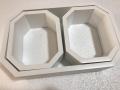 Octagon Shelves set of 3 Floating shelve wall décor - Shelf for Living Room, Drawing Room and Kitchen. 