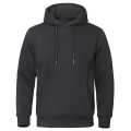 Solid Color Men Hoodies Fleece Warm Mens Sweatshirt Fashion Streetwear Casual Men's Loose Breathable Pullovers Brand Hoody. 