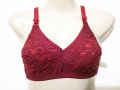 Maroon Color Premium Quality Cotton Bra With Imported Material Non Padded for Girls Wire Bras Single Color Brazier Underwear Blouse Undergarments for Women for Girls. 