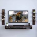 Wall Mount Lcd Rack shelf tv and media storage shelf for home and office. 