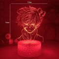 Anime My Hero Academia Shoto Todoroki Led Night Light Lamp for Room Deco Birthday Gift Shoto Todoroki 3d Lamps My Hero Academia. 