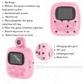 Kids Camera Instant Print Camera for Kids with Flipped Lens Zero Ink Kids Camera Digital Camera with 1 Rolls Print Paper,  32G SD Card for DIY Birthday Gifts Pink. 
