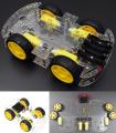 4-Wheel Robot Smart Car Chassis Kits Car Model With Speed Encoder For Arduino. 