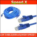 SpeedX LAN Cable 30 meters (88 feet) Cat 6 Ethernet Cable Fixed Connectors Internet Wire. 