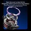 MEMO CX08/CX08 PRO Mobile Phone Cooler Magnetic/Back Clip 2 IN 1 Semiconductor Fast Cooling Fan Freeze Radiator PUBG Game Cooler For IOS, Android. 