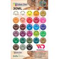Colour Chem SILK Fabric Paints for Organza & Silk | Non-Toxic, Water-Based Textile Paints Set (06/12/18/24/30 Pcs). 