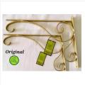 Pack of 2 - Wall Brackets for Hanging Baskets Outdoor Garden Décor. 