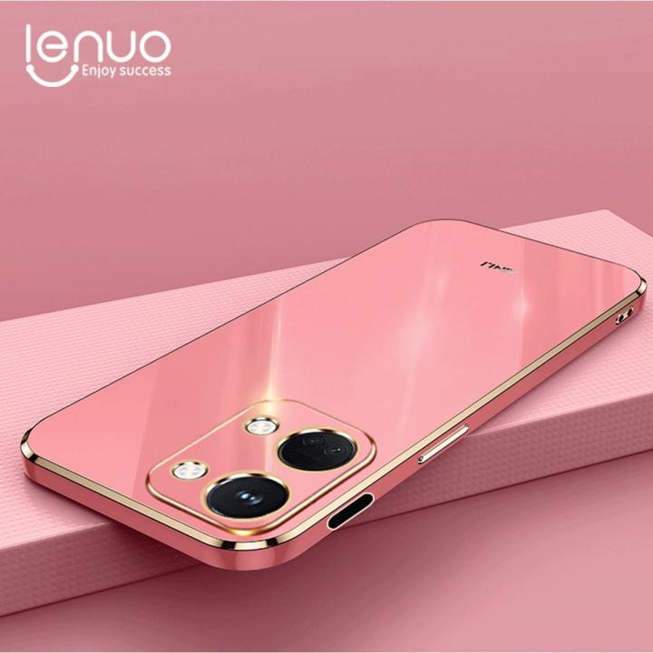 Luxury 6D Plating Soft Casing Silicone Square Frame Phone Case For OnePlus Ace 2V Phone Case Shiny Bling Back Cover Coque