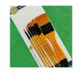 Pack of 7 Multi Shapes High Quality Nylon Professional Art Brush Set Water Color Oil Acrylic Artist Paint Brush Set. 