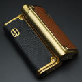 High-End Business Veneer Relief Torch Lighter Regular Inflatable Windproof Point Cigar Pipe Lighter Wholesale. 