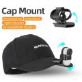 (New arrival) For Insta360 GO3 / GO 3S Sunnylife Baseball Hat Clip Mount Baseball Cap Clamp Quick Release Mount Camera POV Vlog Holder (Black). 