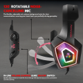 Hunter Spider V1 RGB Gaming Headphones with Mic 360° Surround Sound Deep Bass LED Lights. 