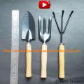 Pack of 3 - Essential Garden Tool - Wood Handles. 