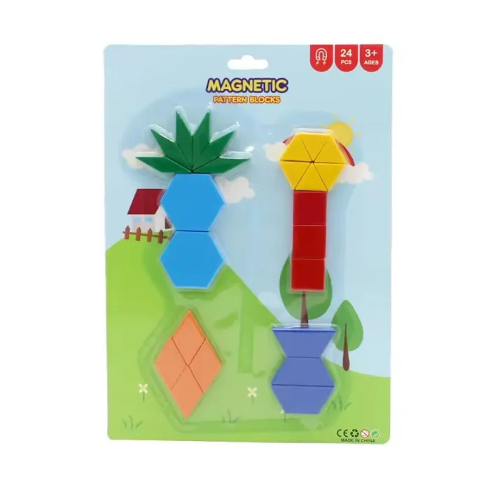 Magnetic Pattern blocks LRY | Daraz.pk