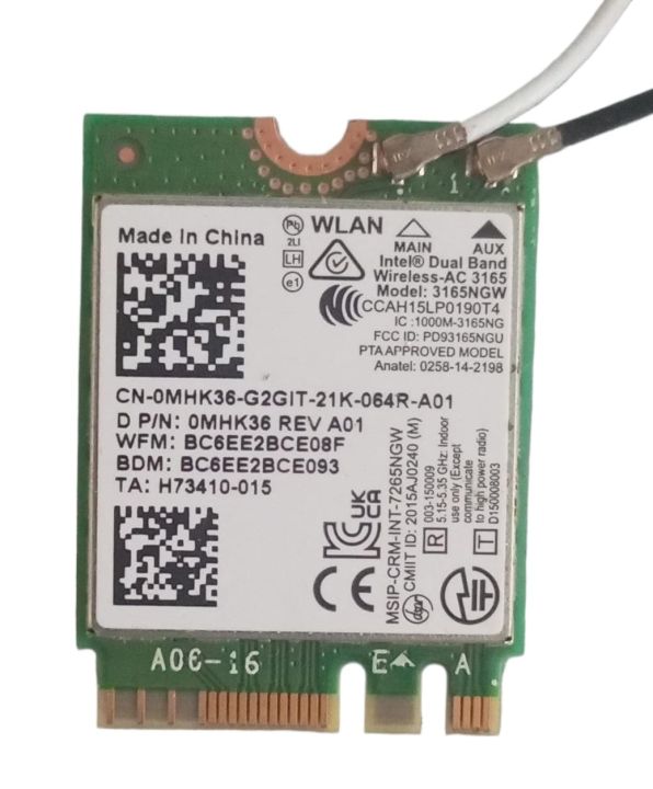 Wifi Card / Intel dual band wireless-AC 3165 NGW