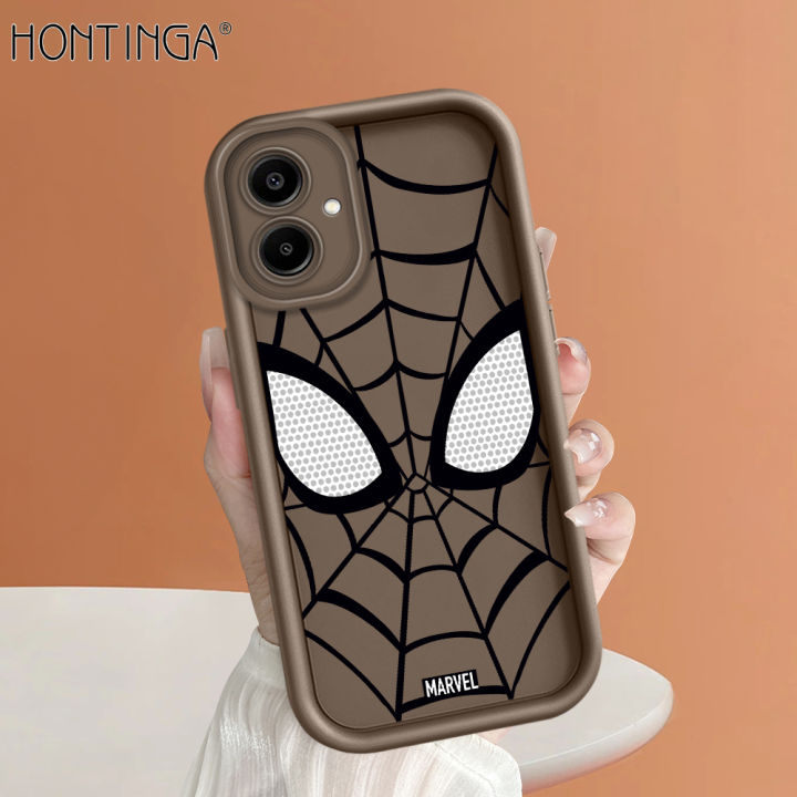 Hontinga for Samsung A06 Back Cover Spider-Man Pattern Ladder Soft Camera Protection Rubber Phone Case