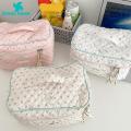Green Home Makeup Bag Cosmetic Organizer Bunny Print Cosmetic Storage Bag. 
