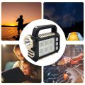 Solar Multi Light Source Portable Lamp Solar Powered & USB Charging Flashlight With Power-bank Support-  Multifunctional. 