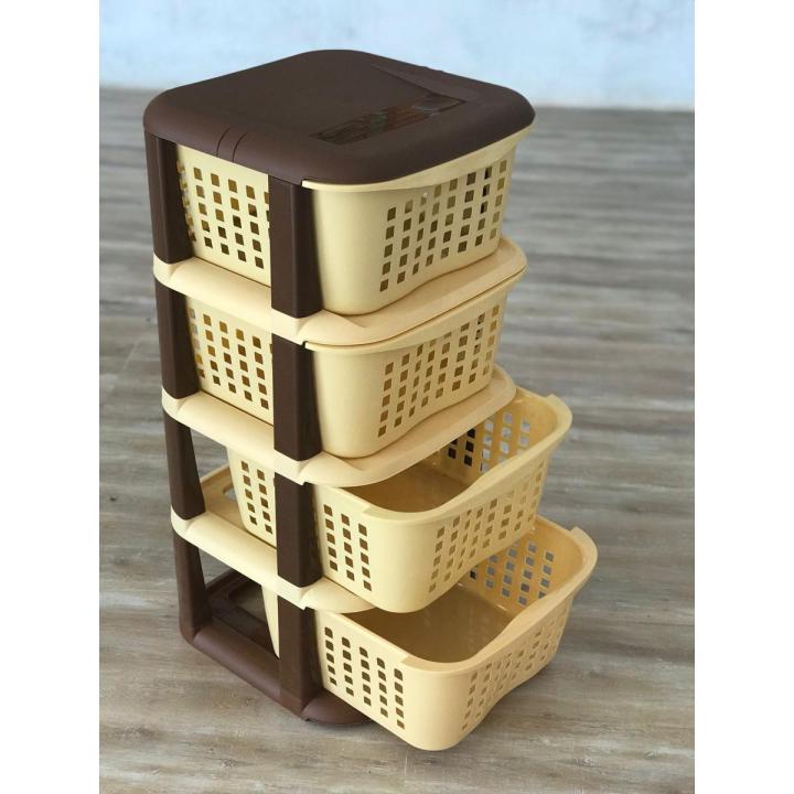 Vegetable basket, for vetable & fruit, kitchen rack basket vegetable rack 4 layer storage Plastic Rack for multi purpose, Good quality plastic 4 layer rack for storage and kitchen organization | Large vegetable basket