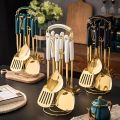 7PSC STAINLESS STELL KITCHENWARE SET / CERAMIC HANDLE NORDIC KITCHEN TOOLS. 