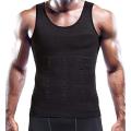 Slim 'n Lift Slimming Vest for Men (Black n White - slim belt vest shaper for Man - Mens slimming Vest help to compress the tummy and chest fat -Vest for men's gym- Free Size S,M,L and Xl. 
