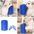 Cat Self Groomer with Catnip, Pet Corner Groomer Wall Corner Massage Comb, Cat Self Grooming Brush Perfect Massager Tool for Cats Dogs Pets - PS312 - PS-GR. 