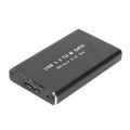 MSATA to USB 3.0 SSD Enclosure External Hard Drive for 30x50mm 30x30mm MSATA SSD. 