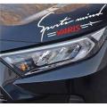 12inches sports mind by YARIS stickers for toyota YARIS cars ( white)  , cars exterior acessories , bumper stickers and decals. 