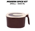 4 Grid Portion Spice Jar Container 4 In 1 Partition Kitchen Seasoning Box Masala Box Set  Square Pepper Pot Box Spice Rack Kitchen Storage 4 Compartments Salt Box Achar Jar Dry Fruits Box Soup Spices. 