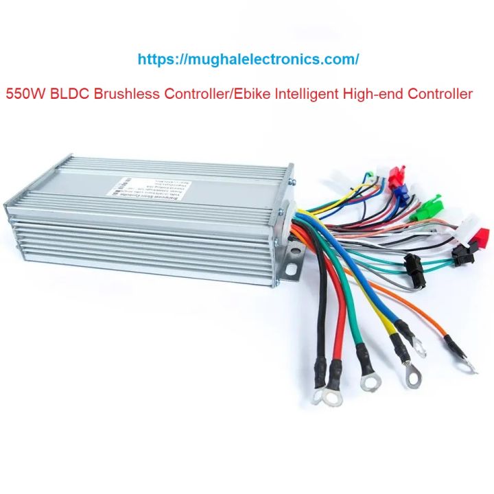 48-64V 550W BLDC Brushless Controller/Ebike Intelligent High-end Controller for Electric Bicycle/Scooter/ Motor Controller Power Supply 12 MOSFET Tubes