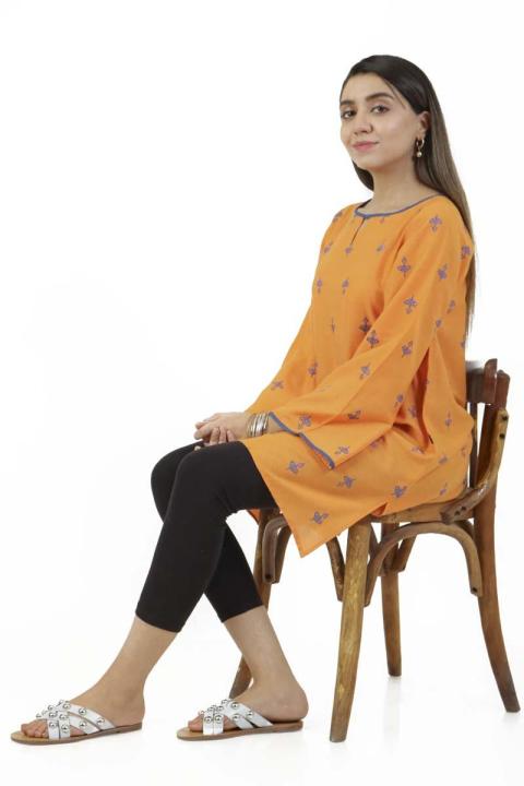 EGO%20Winter%20Collection%202019%20%20Tulips%20%20Orange%20Cotton%20Kurti%20For%20Women%20-%20Image%203