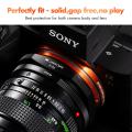 K&F Concept Lens Mount Adapter FD to NEX for Canon FD FL Lens to Sony NEX E-Mount Camera for Sony Alpha NEX-7 NEX-6 NEX-5N NEX-5 NEX-C3 NEX-3. 
