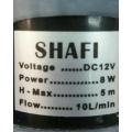 solar water pump or air cooler pump DC 12V, 8watt, shafi. 