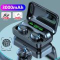 HLstar® F9 Airbuds TWS Bluetooth Headset 9D Stereo Sound TWS Bluetooth Earphones Wireless Headphones Sports Waterproof Handfree Earbuds. 