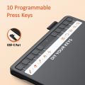 UGEE Drawing Tablet S640 Digital Graphics Pad with Battery-Free Stylus Tilt Function 8192 Pressure Sensitivity. 
