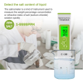 1 Piece TDS/EC/Salinity/S.G./Temperature Salt Meter Digital Sea Water Quality Tester 5-In-1 Green for Swimming Pools. 