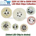 4/10PCS 5W 7W 12W 15W 18W 24W 50W LED Bulb Lamp Chip White Warm RGB Red Blue Green AC 220V. 