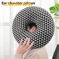 Piercing Pillow for Sleeping Sleep Comfortably with Piercing Pillow Single Hole Ear Pillow for Side Sleepers Relieves Ear Pain Pressure Soft Comfortable Ear Inflammation Pillow. 