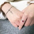 Adjustable Heart Ring Sword Bracelet – Stylish Charm Jewelry. 