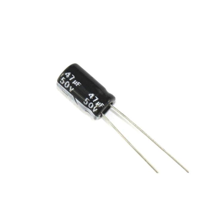50 Pcs Aluminum Electrolytic Capacitors 47uF 50V Capacitor