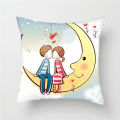 Fuwatacchi Cute Couples Pillow Case Romantic Lover Pillow Cover Home Sofa Decor Valentine's Day Gift Sweet Love Cushion Cover. 
